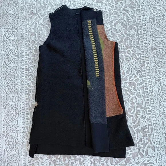 Mina Norton Felted Wool Long Vest - Picture 10 of 15